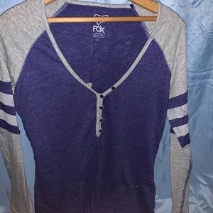 Fox racing long sleeve v-neck